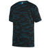 Augusta Sportswear Youth Sleet Wicking Tee (1802-C), Color 'Black/Power Blue'