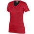 Augusta Sportswear Ladies Sleet Wicking Tee (1803-C), Color 'Red/Black'