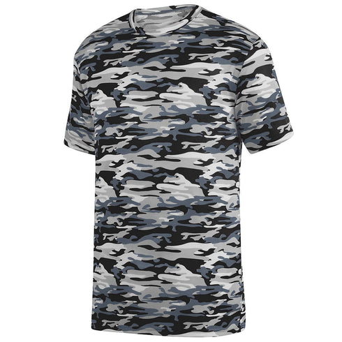 Augusta Sportswear Youth Mod Camo Wicking Tee (1806-C), Color 'Black Mod'