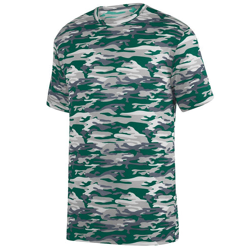 Augusta Sportswear Youth Mod Camo Wicking Tee (1806-C), Color 'Dark Green Mod'