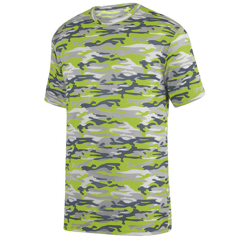 Augusta Sportswear Youth Mod Camo Wicking Tee (1806-C), Color 'Lime Mod'