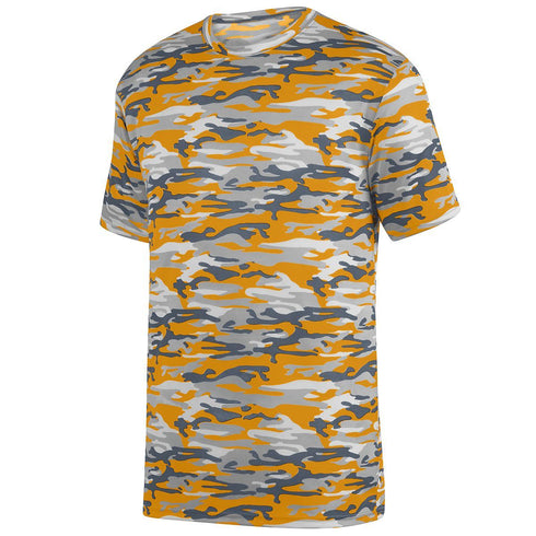 Augusta Sportswear Youth Mod Camo Wicking Tee (1806-C), Color 'Gold Mod'