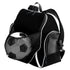 Augusta Sportswear Tri-Color Ball Backpack (1831-C), Color 'Black/Black/White'