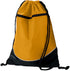 Augusta Sportswear Tri-Color Drawstring Backpack (1920), Color 'Gold/Black/White'