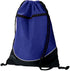 Augusta Sportswear Tri-Color Drawstring Backpack (1920), Color 'Purple/Black/White'