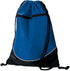 Augusta Sportswear Tri-Color Drawstring Backpack (1920), Color 'Royal/Black/White'