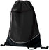 Augusta Sportswear Tri-Color Drawstring Backpack (1920), Color 'Black/Black/White'