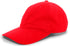 Pacific Headwear Brushed Cotton Twill Buckle Strap Adjustable Cap (201C), Color 'Red'