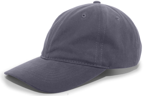 Pacific Headwear Brushed Cotton Twill Buckle Strap Adjustable Cap (201C), Color 'Graphite'