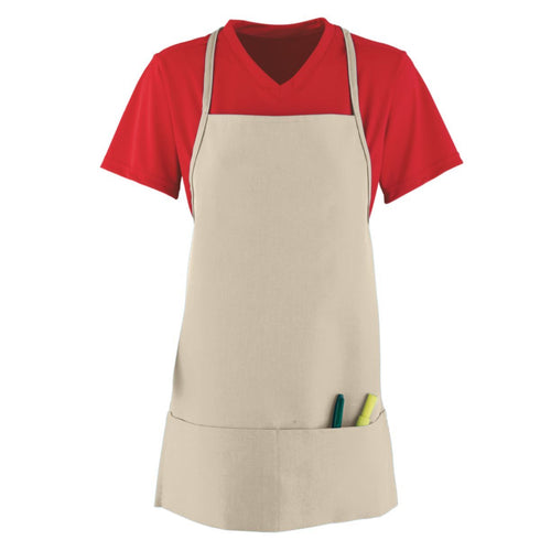 Augusta Sportswear Medium Apron W/ Pouch (2060-C), Color 'Natural'