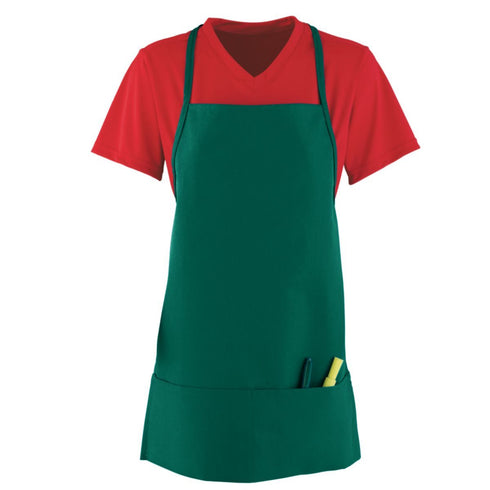 Augusta Sportswear Medium Apron W/ Pouch (2060-C), Color 'Dark Green'