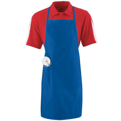 Augusta Sportswear Long Apron With Pockets (2070), Color 'Royal'
