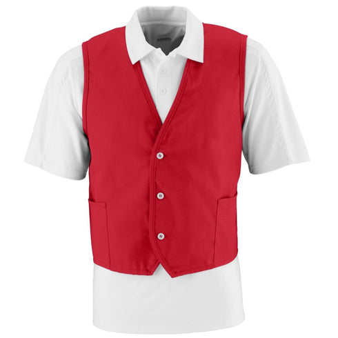 Augusta Sportswear Vest (2145), Color 'Red'