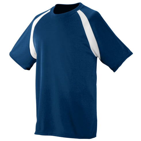 Augusta Sportswear Youth Wicking Color Block Jersey (219-C), Color 'Navy/White'
