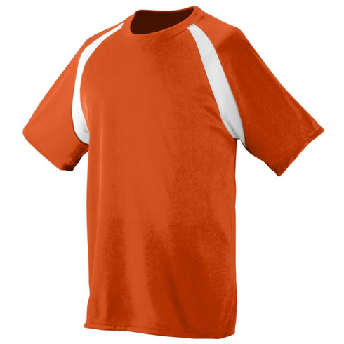 Augusta Sportswear Youth Wicking Color Block Jersey (219-C), Color 'Orange/White'