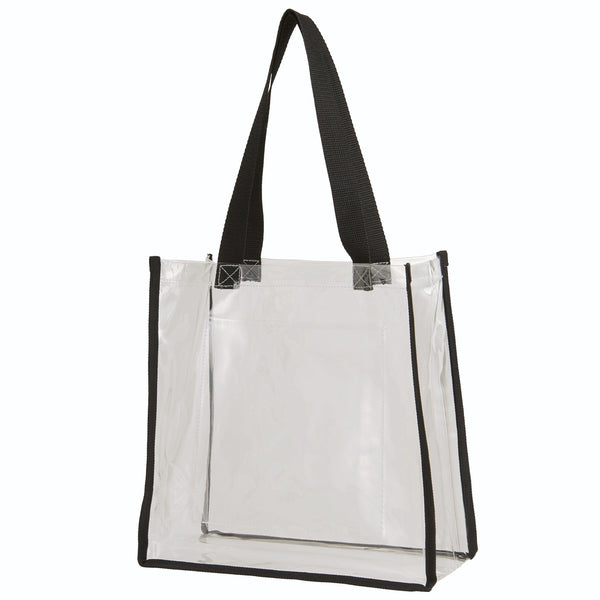 Augusta Sportswear Clear Tote (2201-C), Color 'Clear/Black'
