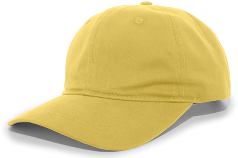 Pacific Headwear Brushed Cotton Twill Hook-And-Loop Adjustable Cap (220C), Color 'Yellow'