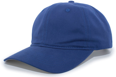 Pacific Headwear Brushed Cotton Twill Hook-And-Loop Adjustable Cap (220C), Color 'Royal'