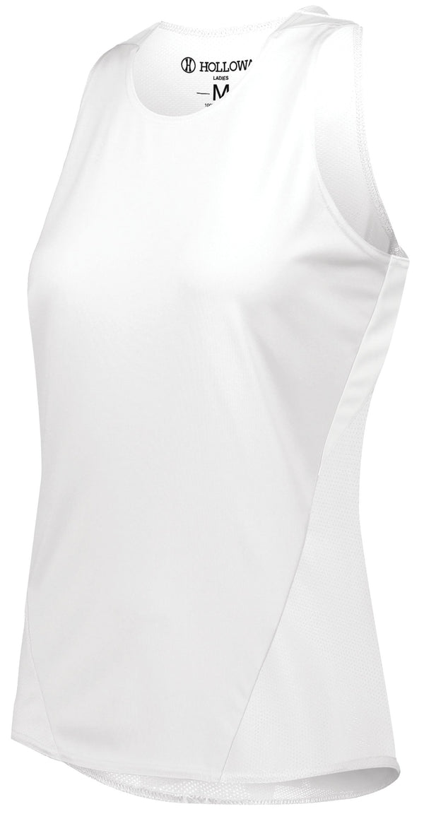 Holloway Ladies PR Max Track Jersey (221335), Color 'White/White'