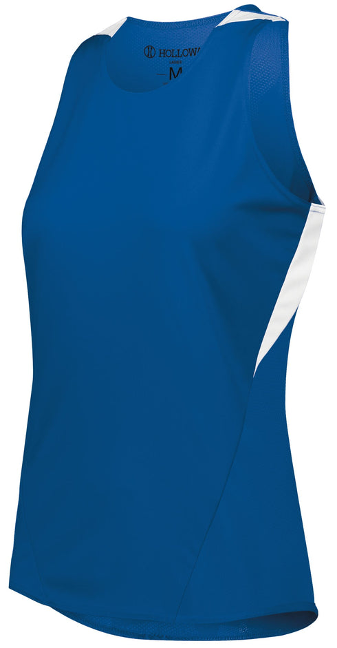 Holloway Ladies PR Max Track Jersey (221335), Color 'Royal/White'
