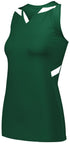 Holloway Ladies PR Max Compression Jersey (221337), Color 'Dark Green/White'