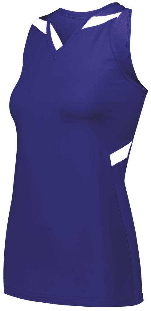 Holloway Ladies PR Max Compression Jersey (221337), Color 'Purple/White'