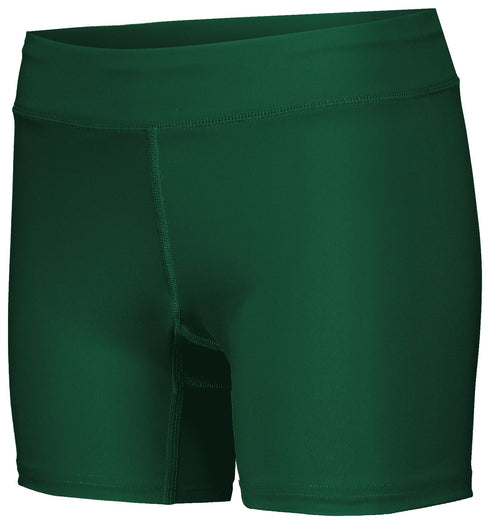 Holloway Ladies PR Max Compression Shorts (221338), Color 'Dark Green'
