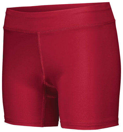 Holloway Ladies PR Max Compression Shorts (221338), Color 'Scarlet'