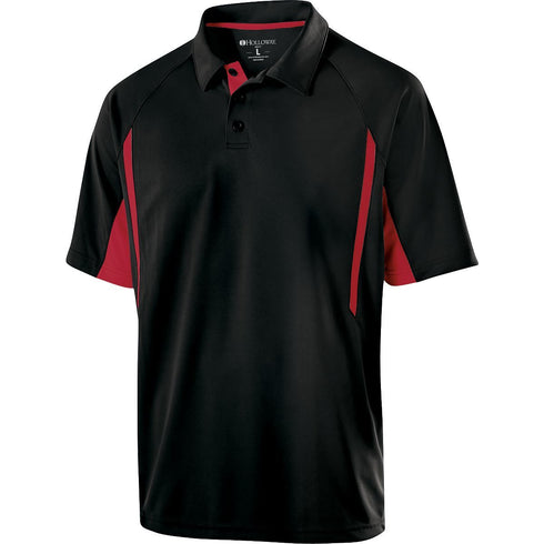 Holloway Avenger Polo (222530), Color 'Black/Scarlet'