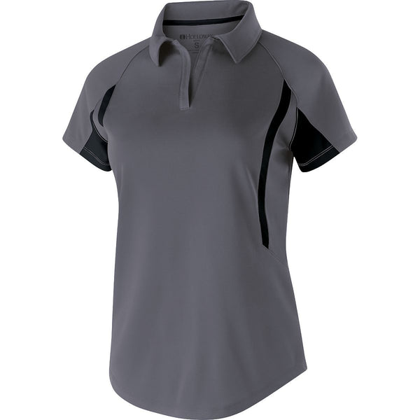 Holloway Ladies Avenger Polo (222730), Color 'Graphite/Black'
