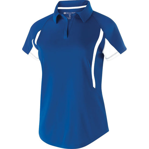 Holloway Ladies Avenger Polo (222730), Color 'Royal/White'