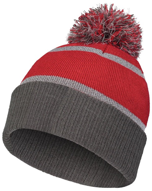 Holloway Reflective Beanie (223816), Color 'Scarlet/Carbon'