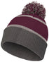 Holloway Reflective Beanie (223816), Color 'Maroon/Carbon'