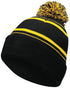 Holloway Homecoming Beanie (223860), Color 'Black/Light Gold'