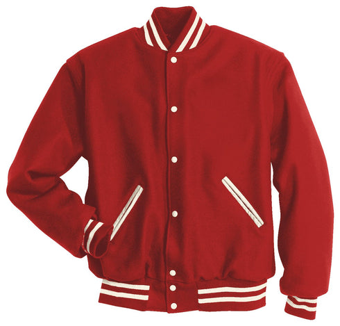 Holloway Letterman Jacket (224182), Color 'Scarlet/White'