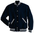 Holloway Letterman Jacket (224182), Color 'True Navy/White'