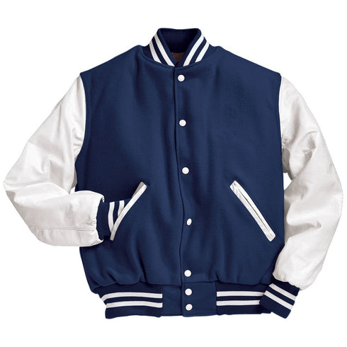 Holloway Varsity Tall Jacket (224683), Color 'Dark Royal/White'