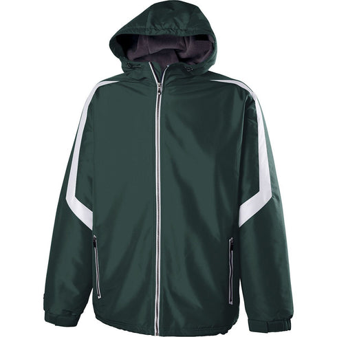 Holloway Charger Jacket (229059), Color 'Dark Green/White'