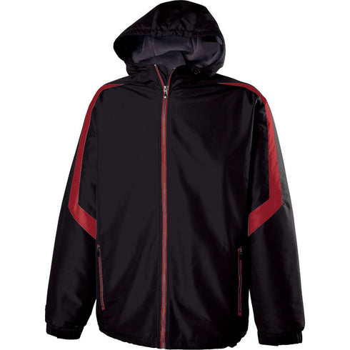 Holloway Charger Jacket (229059), Color 'Black/Scarlet'