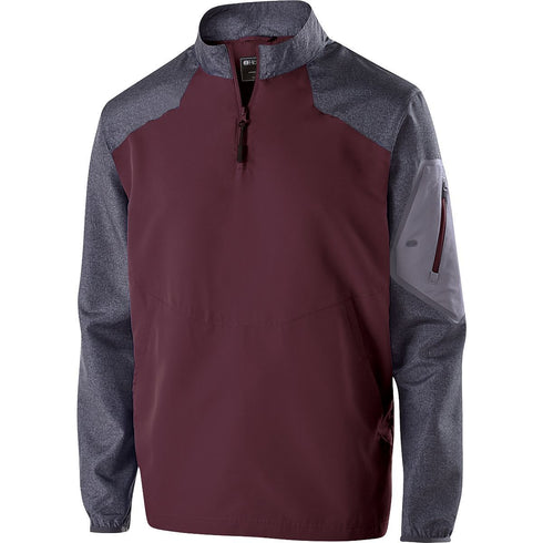 Holloway Raider Pullover (229155), Color 'Carbon Print/Maroon'