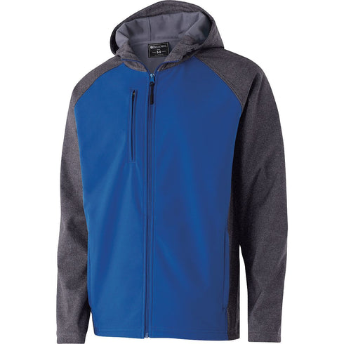 Holloway Raider Softshell Jacket (229157), Color 'Carbon Print/Royal'