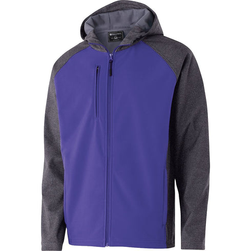 Holloway Raider Softshell Jacket (229157), Color 'Carbon Print/Purple'