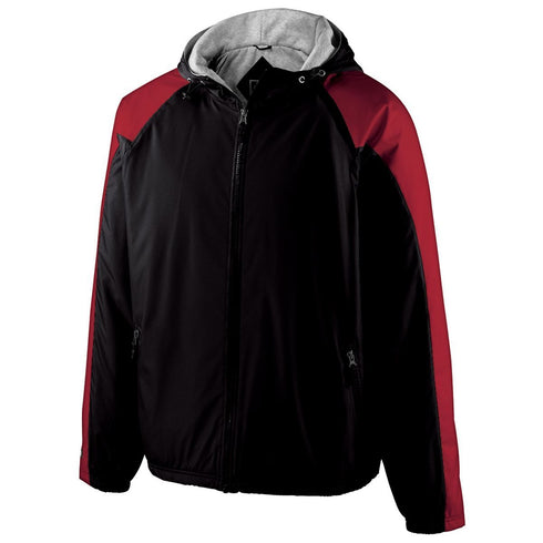 Holloway Youth Homefield Jacket (229211), Color 'Black/Scarlet'