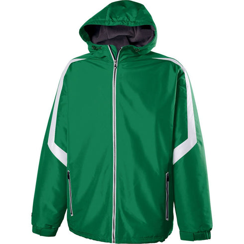 Holloway Youth Charger Jacket (229259), Color 'Kelly/White'