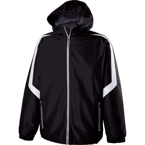 Holloway Youth Charger Jacket (229259), Color 'Black/White'