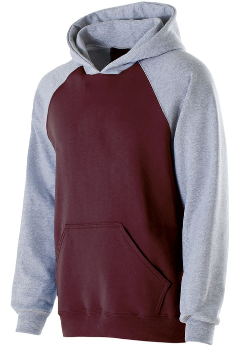 Holloway Youth Banner Hoodie (229279), Color 'Maroon/Athletic Heather'