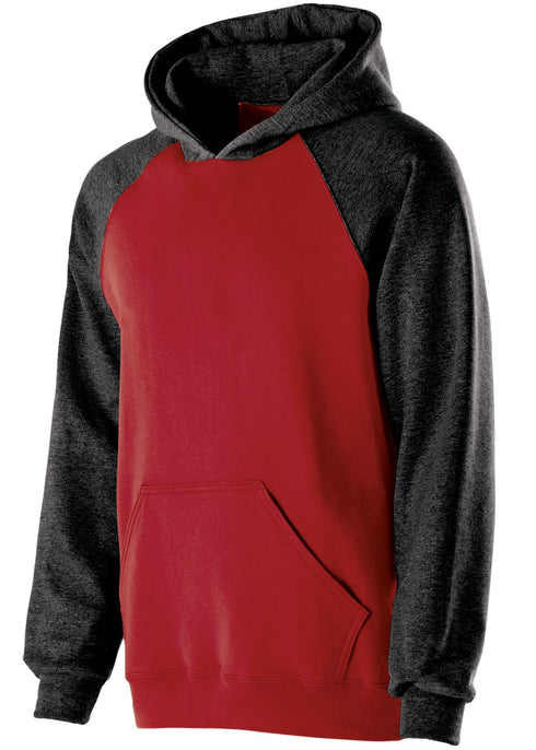 Holloway Youth Banner Hoodie (229279), Color 'Red/Black'