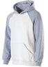 Holloway Youth Banner Hoodie (229279), Color 'White/Athletic Heather'