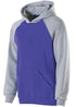 Holloway Youth Banner Hoodie (229279), Color 'Purple/Athletic Heather'
