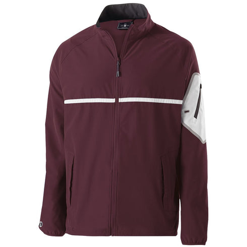 Holloway Weld Jacket (229543), Color 'Maroon/White'